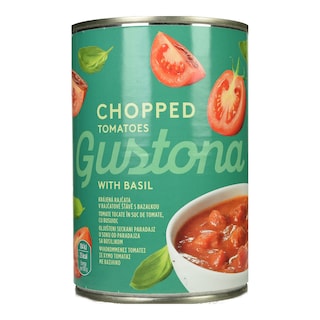 GUSTONA | Τομάτα Ψιλοκομμένη με Βασιλικό 400g