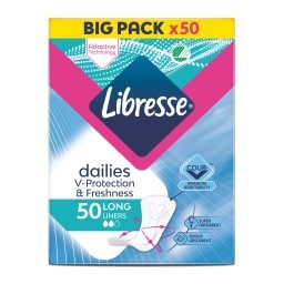 LIBRESSE | Σερβιετάκια Dailies Long 50 Τεμάχια