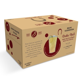 THREE CENTS | Αναψυκτικό Ginger Beer 6x150ml