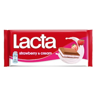 LACTA | Σοκολάτα Γάλακτος Φράουλα 100g