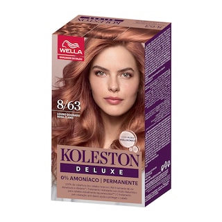 KOLESTON | Βαφή Μαλλιών 8/63 Ξανθό Ανοιχτό Χρυσό Ροζέ Deluxe Kit 1 Τεμάχιο