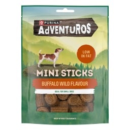PURINA ONE | Σκυλοτροφή Adventuros Mini Sticks με Αγριοβούβαλο 90g