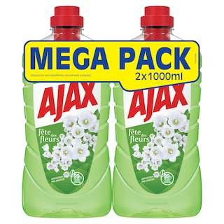 AJAX | Υγρό Καθαρισμού Fete Des Fleurs Λουλούδια Άνοιξης 2x1lt