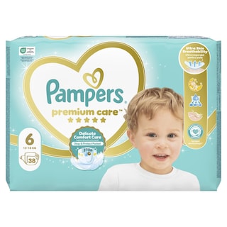 PAMPERS | Πάνες Μωρού Premium Care Νο6 38 Τεμάχια