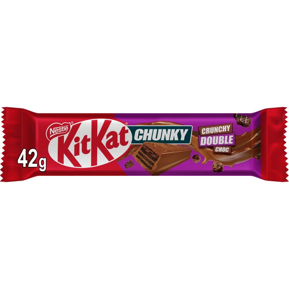 KITKAT Γκοφρέτα Chunky Διπλή Σοκολάτα 42g