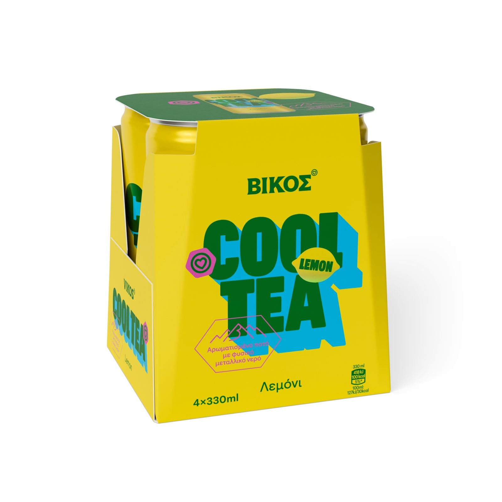 ΒΙΚΟΣ Cool Tea Λεμόνι 4x330ml