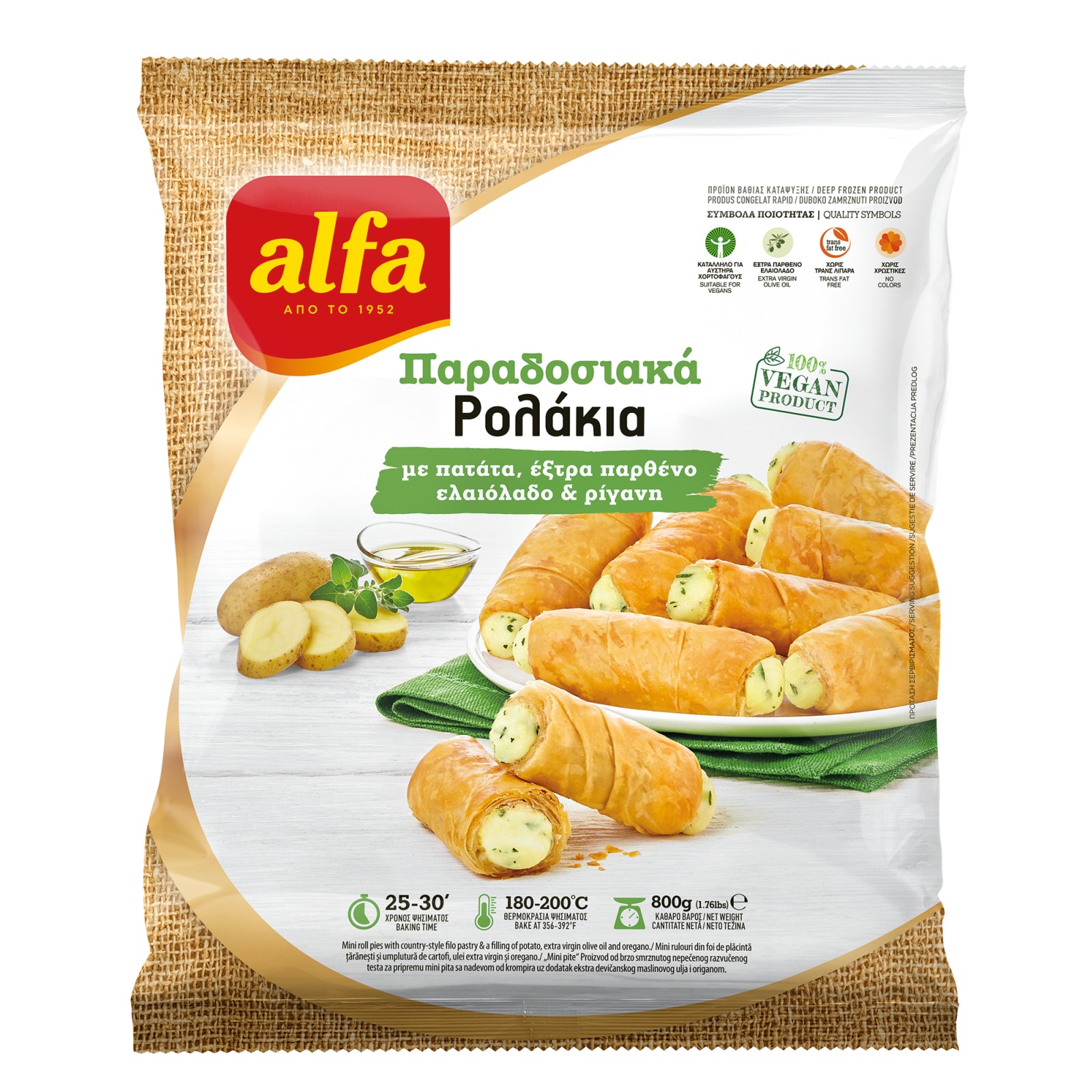 ALFA Μίνι Ρολά Πατάτα 800g