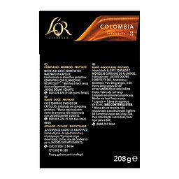 LOR | Κάψουλες Καφέ Espresso Colombia 40x5.2g