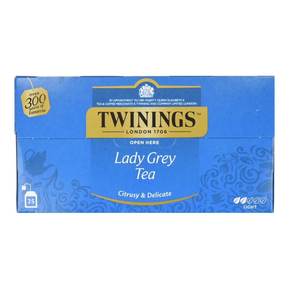 TWININGS Τσάι Μαύρο Lady Grey 25x2g