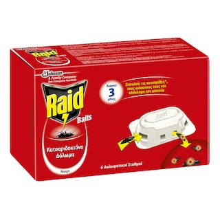 RAID | Cockroach Killer Bait 6 Pieces