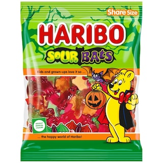 HARIBO | Καραμέλες Ζελίνια Sour Bats Halloween 160g