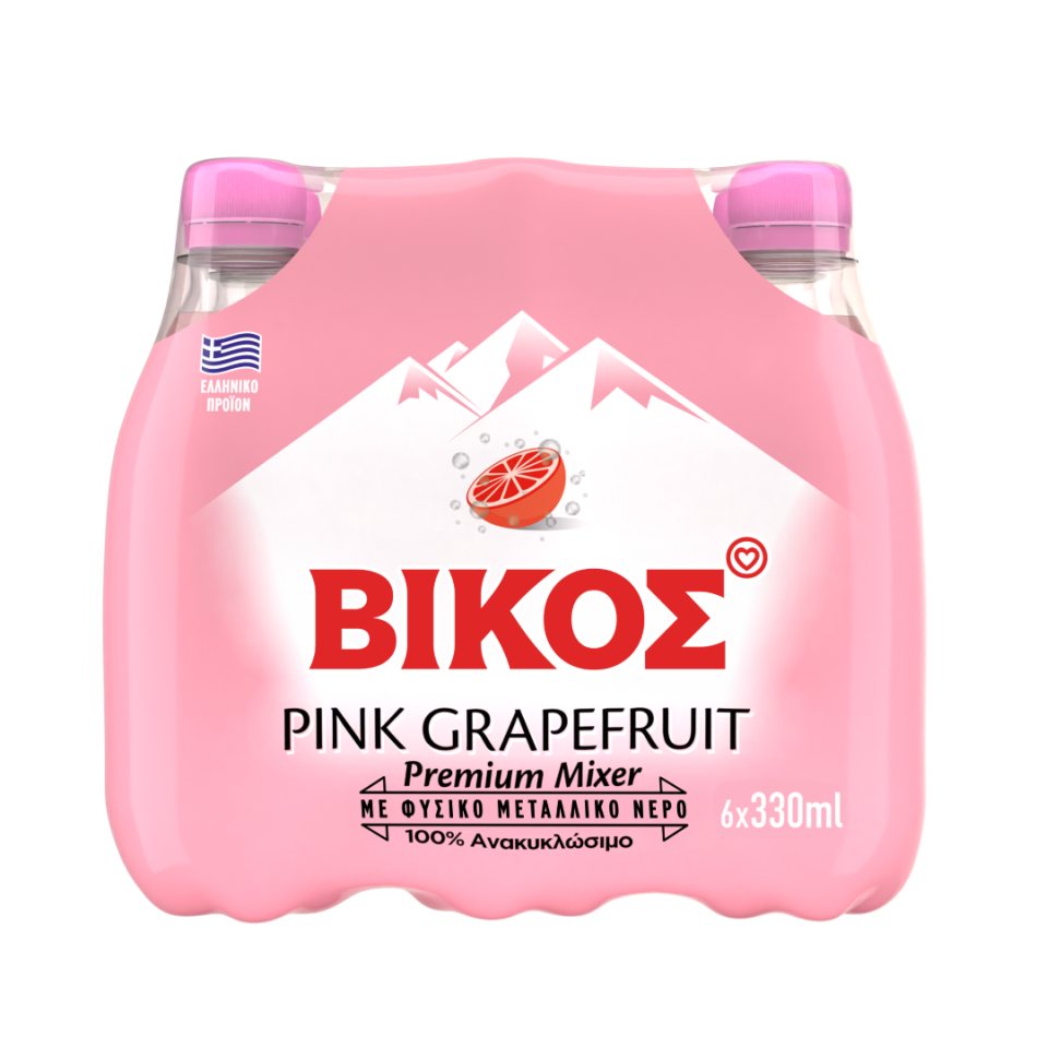 ΒΙΚΟΣ Αναψυκτικό Pink Grapefruit 6x330ml