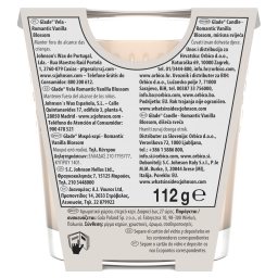 GLADE | Αρωματικό Κερί Romantic Vanilla Blossom 1 Τεμάχιο