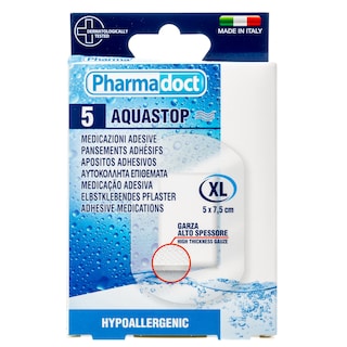 PHARMADOCT | Αδιάβροχα Επιθέματα Aquastop XL 5 Τεμάχια