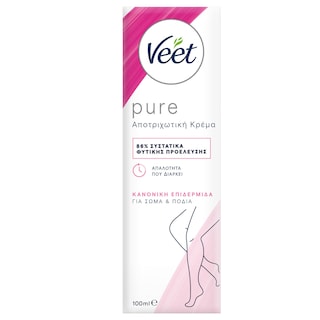 VEET | Αποτριχωτική Κρέμα Pure Κανονικές Επιδερμίδες 100ml