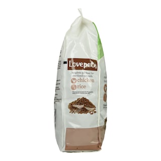 LOVEPET | Γατοτροφή Κοτόπουλο Ρύζι Στειρωμένες Γάτες 2kg