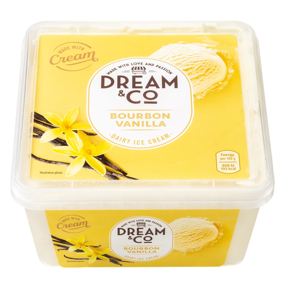 DREAM & CO Παγωτό Bourbon Vanilla 490g