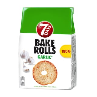 Σνακ Bake Rolls Σκόρδο 150g