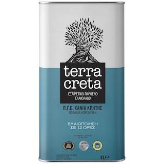 TERRA CRETA | Ελαιόλαδο Εξαιρετικό Παρθένο ΠΓΕ Χανιά 4lt