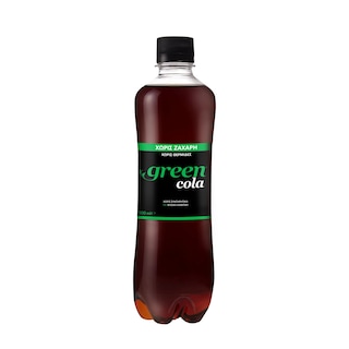 GREEN | Soft Drink Cola Stevia Bottle 500ml