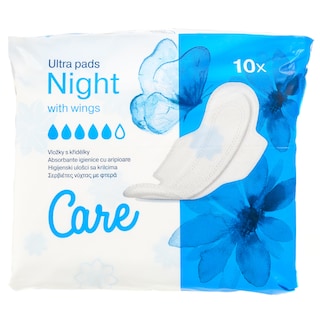 CARE | Σερβιέτες Ultra Night 10 Τεμάχια
