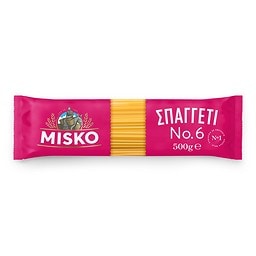 MISKO | Μακαρόνια Σπαγγέτι Νο 6 500 gr