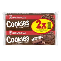 ΠΑΠΑΔΟΠΟΥΛΟΥ | Μπισκότα Κακάο Σοκολάτα 2x180g