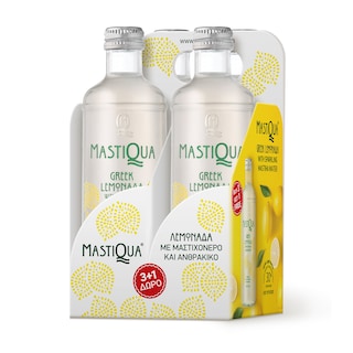 MASTIQUA | Λεμονάδα με Μαστιχόνερο Φιάλη 330ml 3+1 Δώρο