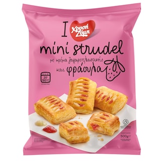 ΧΡΥΣΗ ΖΥΜΗ | Mini Strudel Κρέμα και Φράουλα 500g