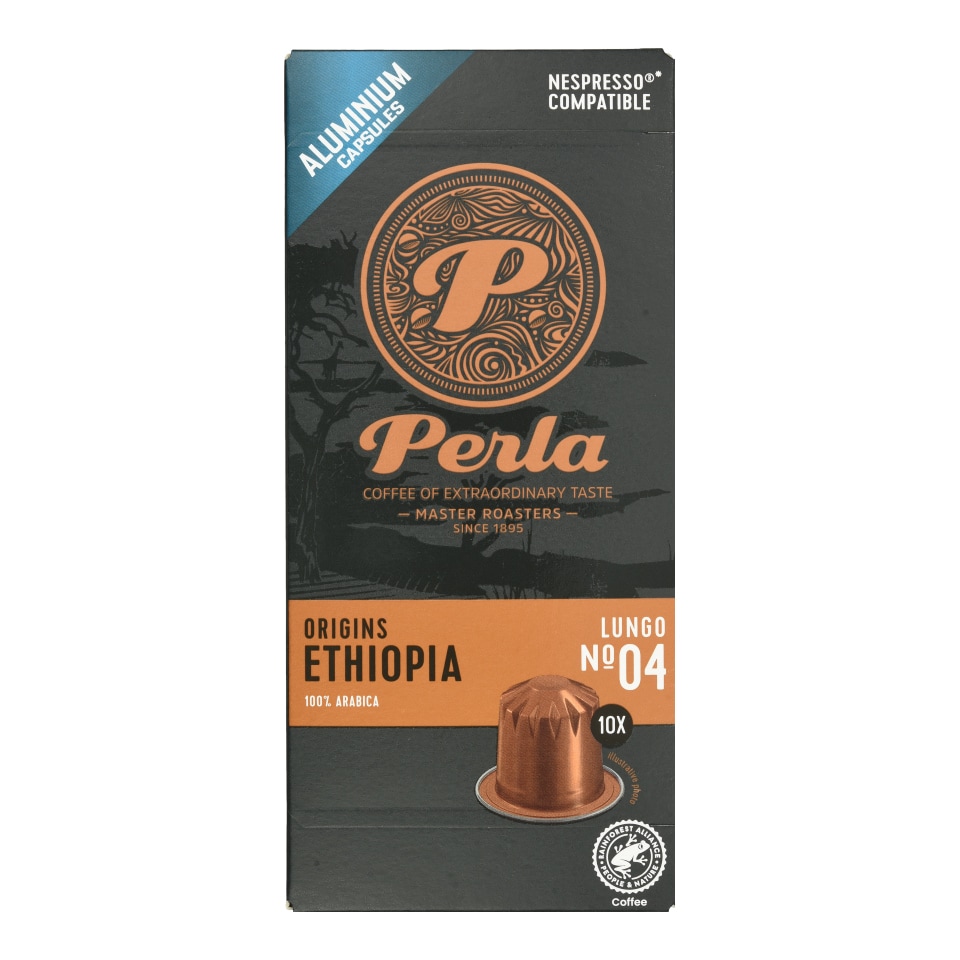 PERLA BEVERAGES Κάψουλες Καφέ Perla Ethiopia Lungo 10x5g