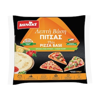 KANAKI | Λεπτή Βάση Πίτσας Στρογγυλή 300g