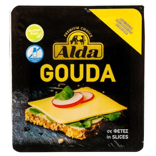 ALDA | Τυρί Gouda Φέτες Χωρίς Λακτόζη 200g