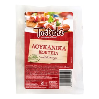TOSTAKI | Λουκάνικα Κοκτέιλ Χωρίς Γλουτένη 250g