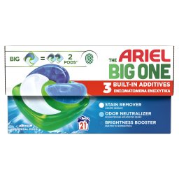 ARIEL | Kάψουλες Πλυντηρίου Ρούχων Allin1 Pods The Big One Alpine 21 Τεμάχια