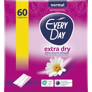 EVERY DAY | Σερβιετάκια Extra Dry Normal 60 Τεμάχια
