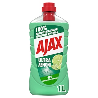 AJAX | ULTRA | ΥΓΡΟ ΓΕΝΙΚΟΥ ΚΑΘΑΡΙΣΜΟΥ ΛEMONI 1 LT