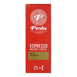 PERLA BEVERAGES | Στιγμιαίος Καφές Espresso Sticks 25x1.8g