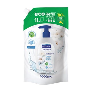 SEPTONA | Κρεμοσάπουνο Dermasoft Cotton Milk Protein 1lt