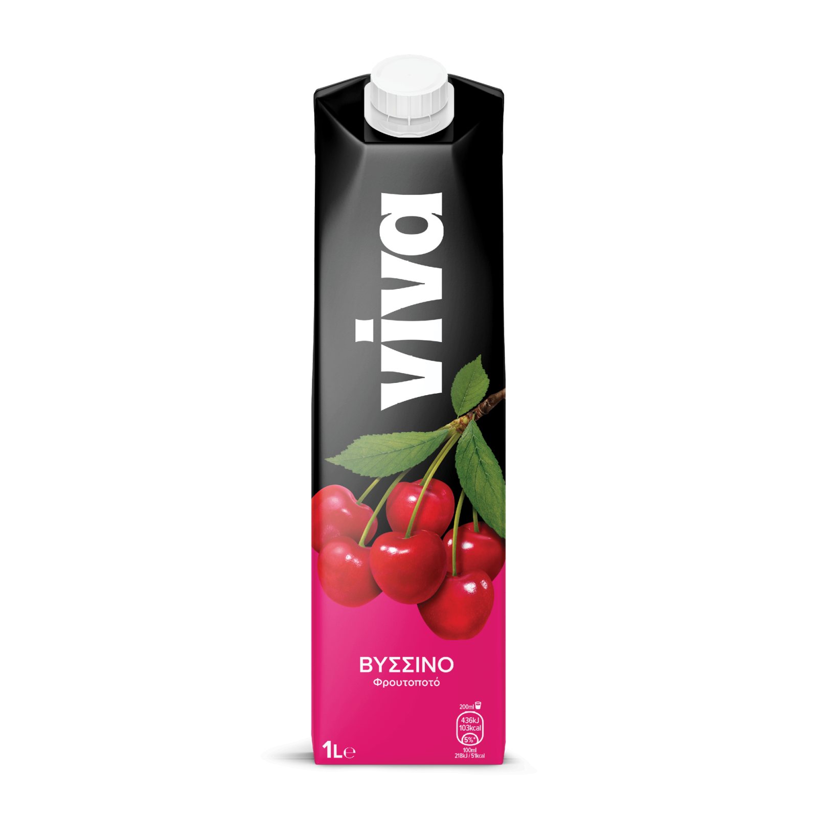 VIVA FRESH Φρουτοποτό Βύσσινο 1lt