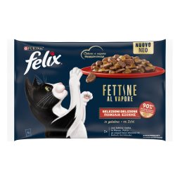 FELIX | Γατοτροφή Ποικιλία Εξοχής σε Ζελέ 4x80g