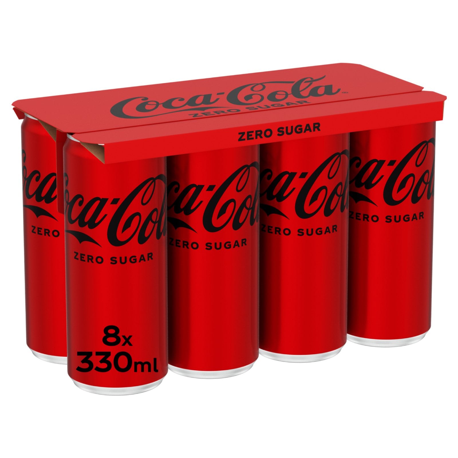 COCA COLA Αναψυκτικό Cola Zero Κουτί 8x330ml