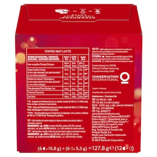 STARBUCKS | Κάψουλες Καφέ Toffee Nut Latte Limited Edition 127.8g
