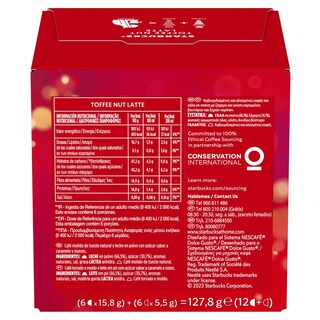 STARBUCKS | Κάψουλες Καφέ Toffee Nut Latte Limited Edition 127.8g
