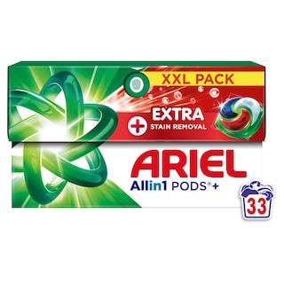 ARIEL | Kάψουλες Πλυντηρίου Ρούχων Allin1 Pods Extra Clean 33 Τεμάχια