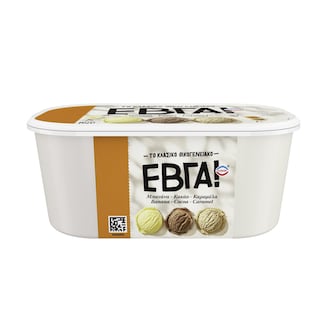 ΕΒΓΑ | Παγωτό Μπανάνα Κακάο Καραμέλα 1.35kg