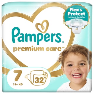 PAMPERS | Πάνες Μωρού Premium Care Νο7 32 Τεμάχια