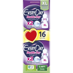 EVERY DAY | Sanitary Pads Double Dry Hyperdry Extra Long 16 Pieces