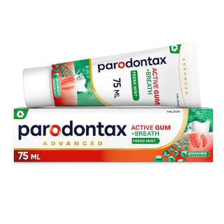 PARODONTAX | Οδοντόκρεμα Active Gum +Breath Fresh Mint 75ml