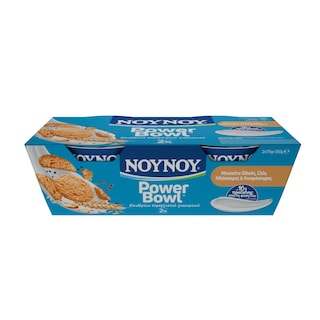 ΝΟΥΝΟΥ | Επιδόρπιο Γιαουρτιού PowerΒowl Μπισκότο Ολικής & Chia 2x175g