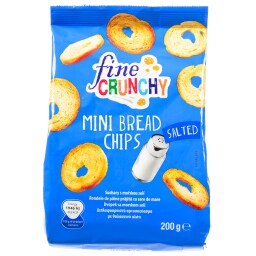 FINE CRUNCHY | Mini Bread Chips Αλάτι 200g